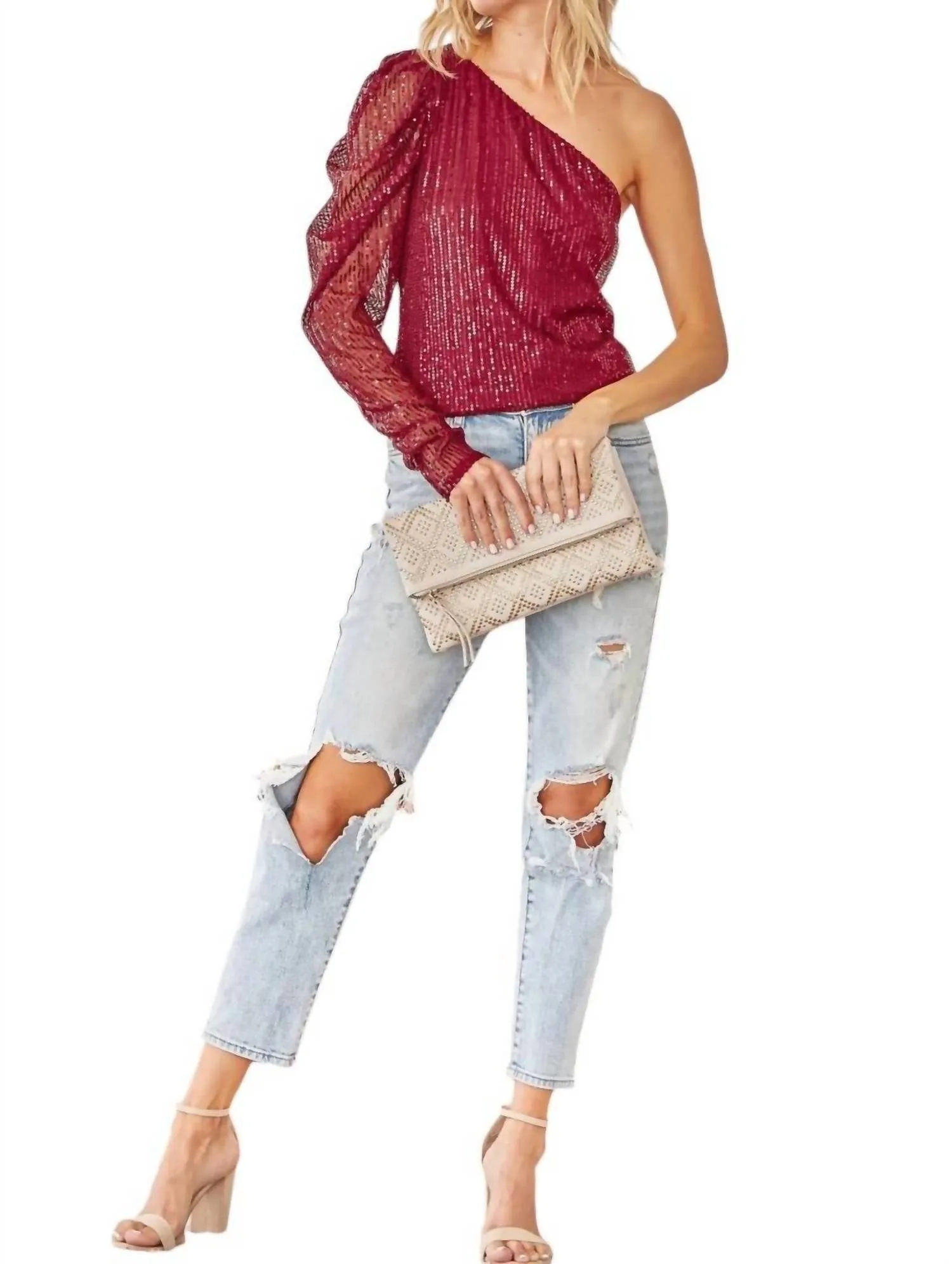 Andree By Unit - Fancy Feels Sequin Top