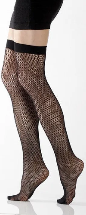 Black Baltimore Thigh High Stockings (Women's)