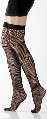 Black Baltimore Thigh High Stockings (Women's)
