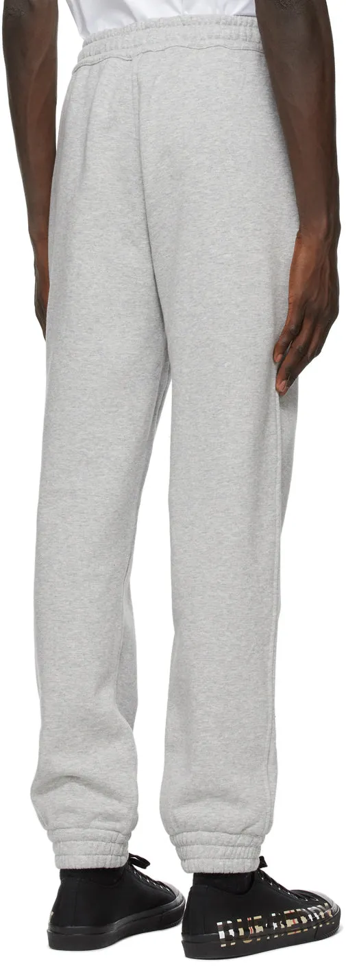 Burberry Grey Addison Logo Graphic Lounge Pants