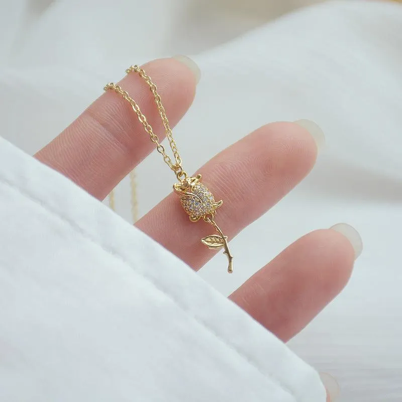 [Clearance] Rose Necklace