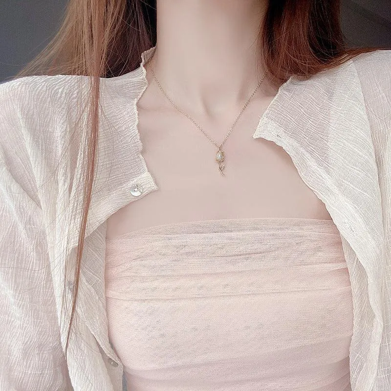 [Clearance] Rose Necklace