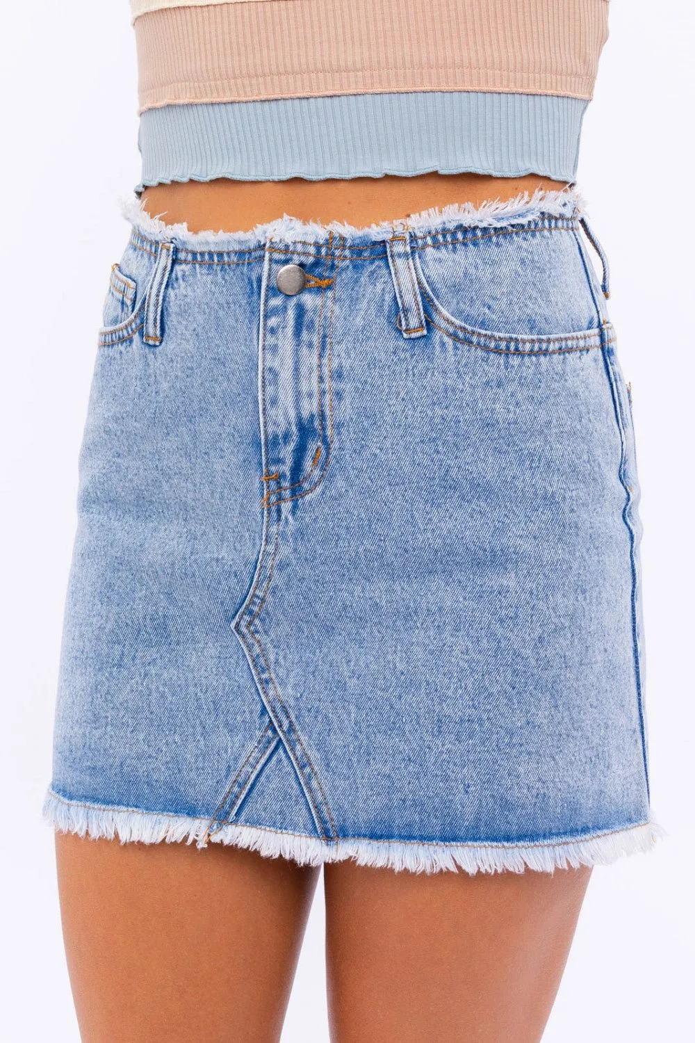Denim Mini Skirt