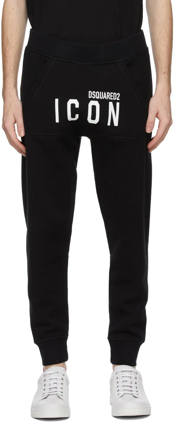 Dsquared2 Black 'Icon' Lounge Pants