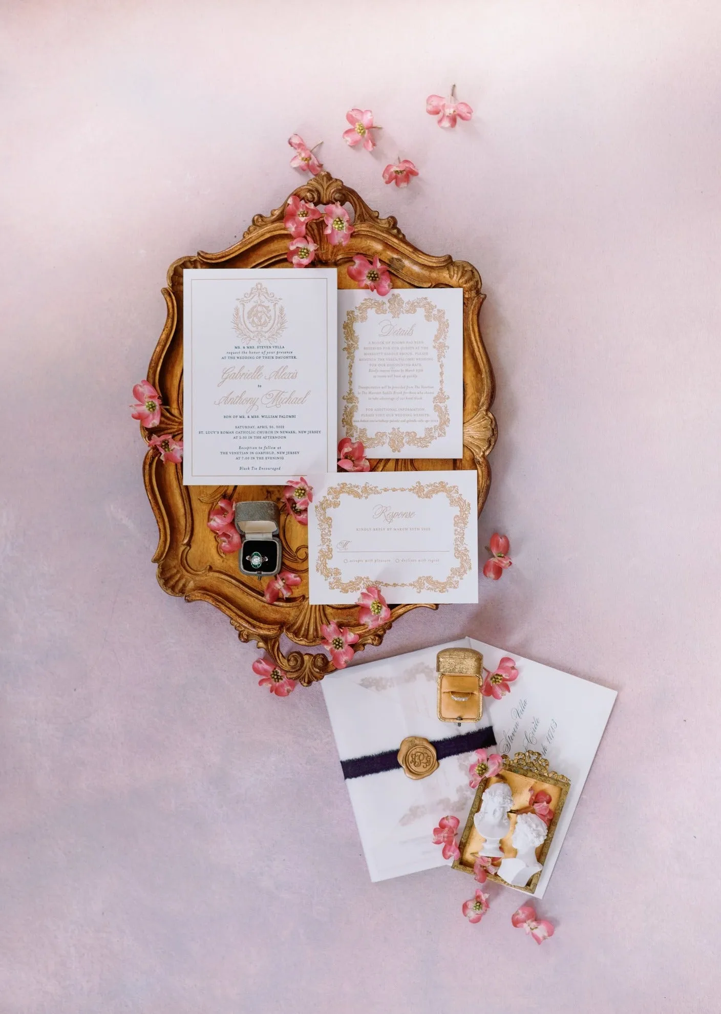 Fortuna #0165 Hand-Painted Flatlay Surface