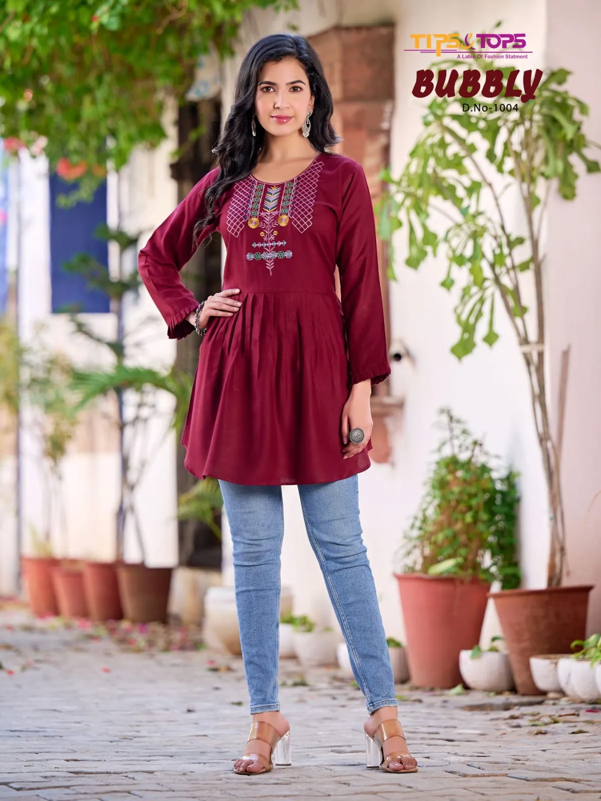 Tips & Tops Bubbly Vol 10 Fancy Western Kurti