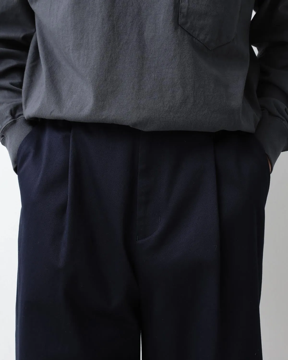 WESTPOINT CHINO WIDE STRAIGHT TROUSERS