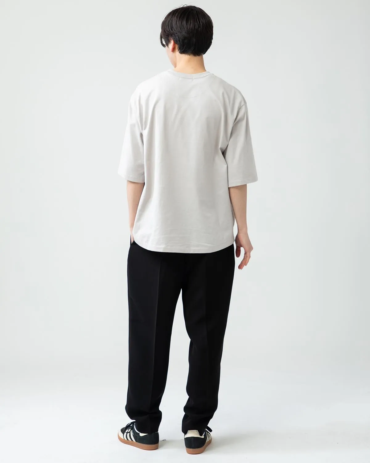 WIDE TAPERED EASY SLACKS