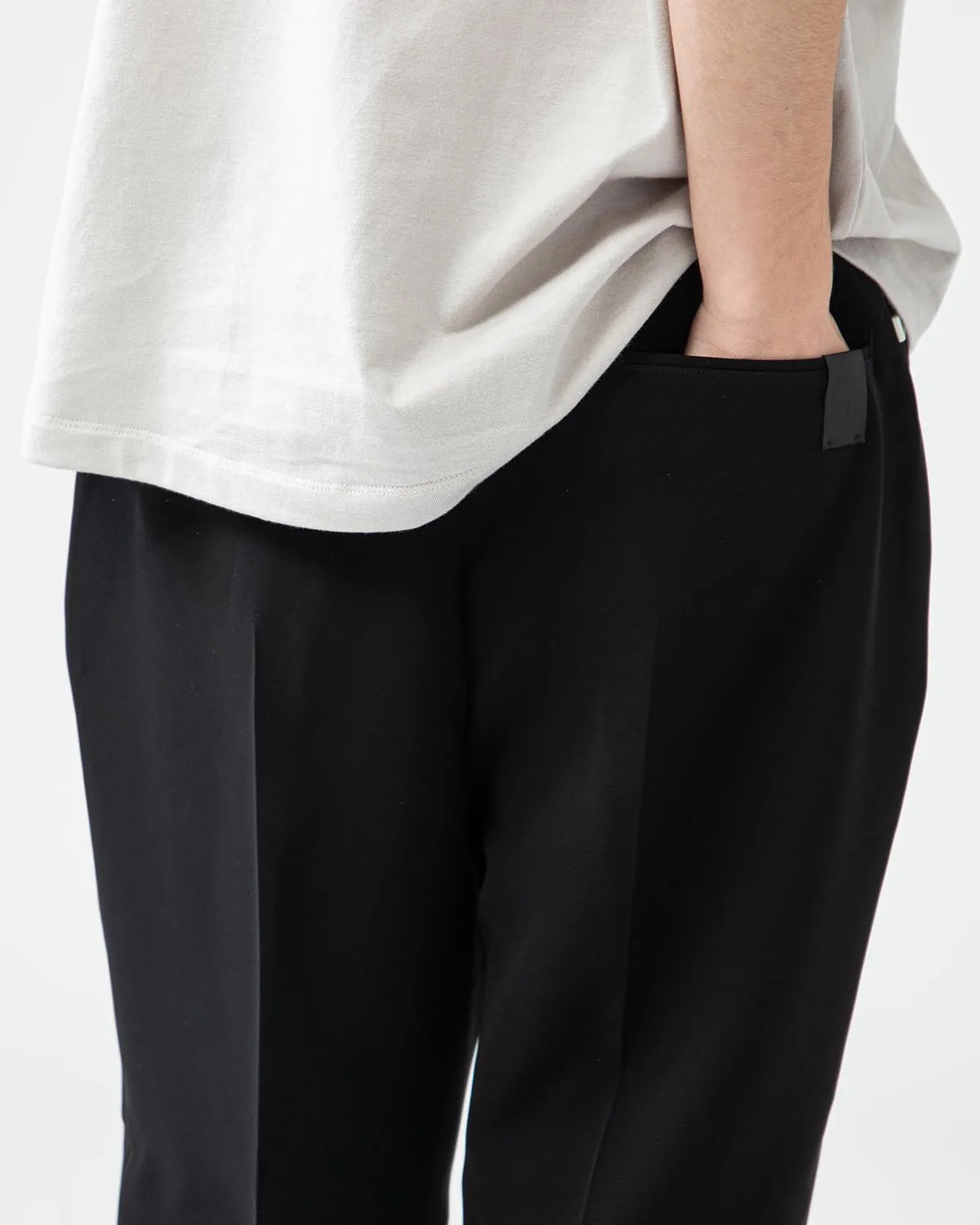 WIDE TAPERED EASY SLACKS